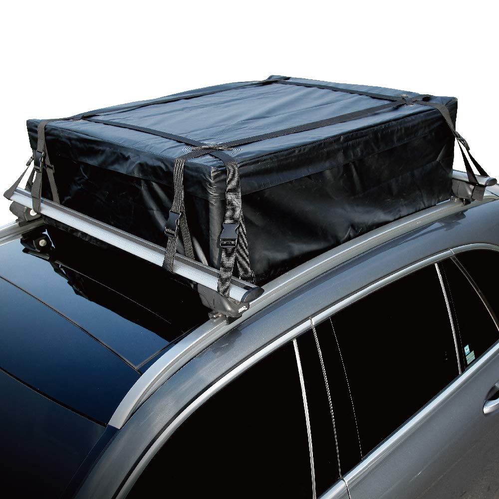 3D MAXpider Soft Shell Rooftop Cargo Carrier - 17 Cubic Feet, 61” x 35” x 14” - Waterproof Heavy Duty Car Roof Top Bag - Assembled with Secure Tie-Down Buckle Straps System - (XL Size Capacity)