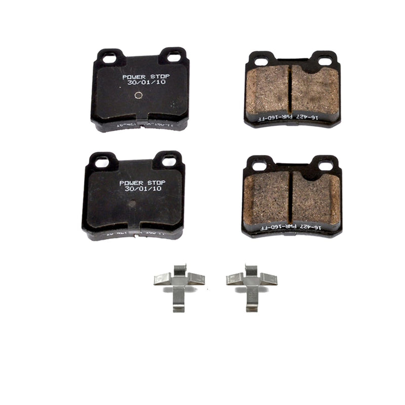 Z17 Power Stop 17-427 Rear Ceramic Brake Pads with Hardware For Saab 900 1994-1996 [Model Specific]