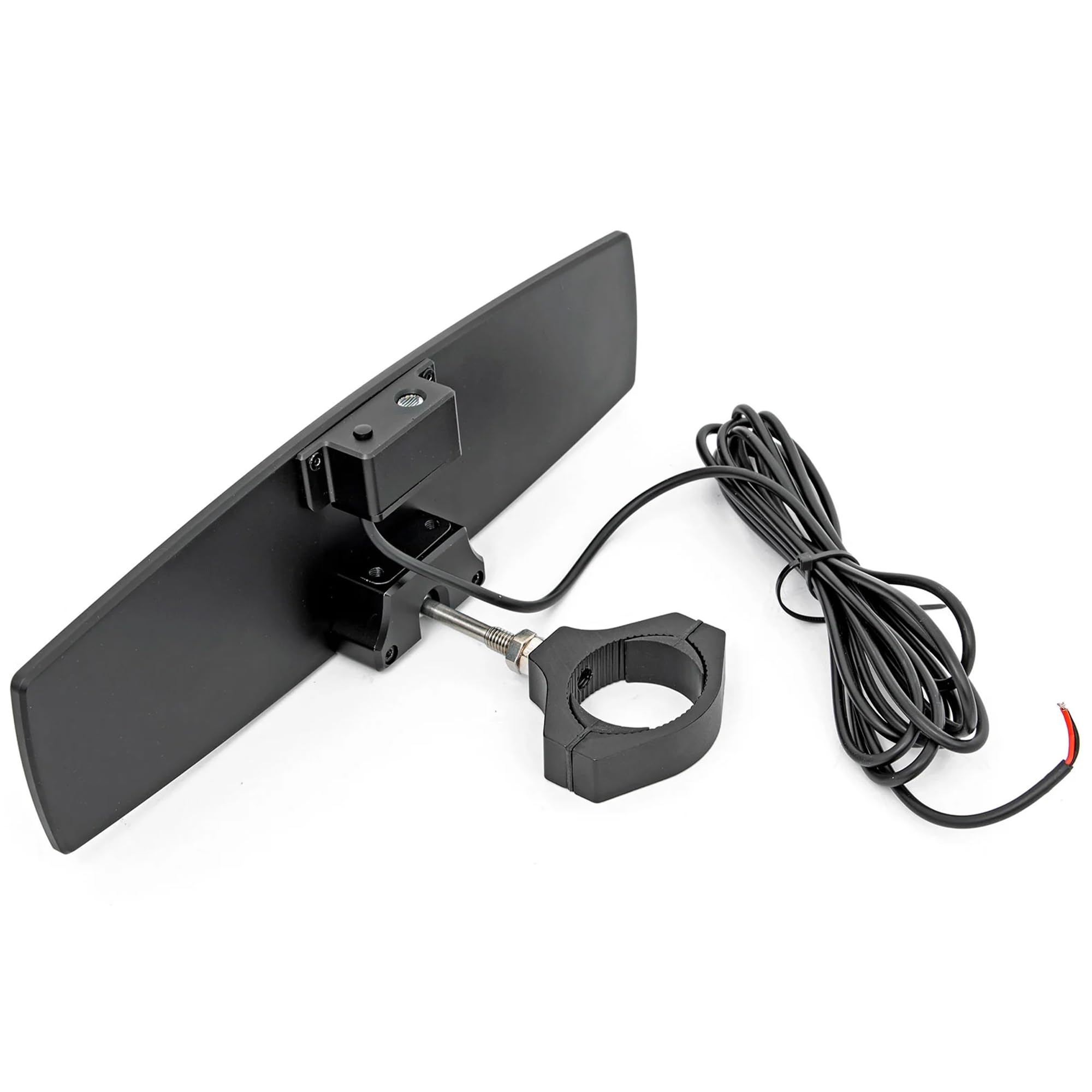 12" Rough Country UTV Aluminum Rear View Mirror with Dome Light - 1.75"- 2" Mount