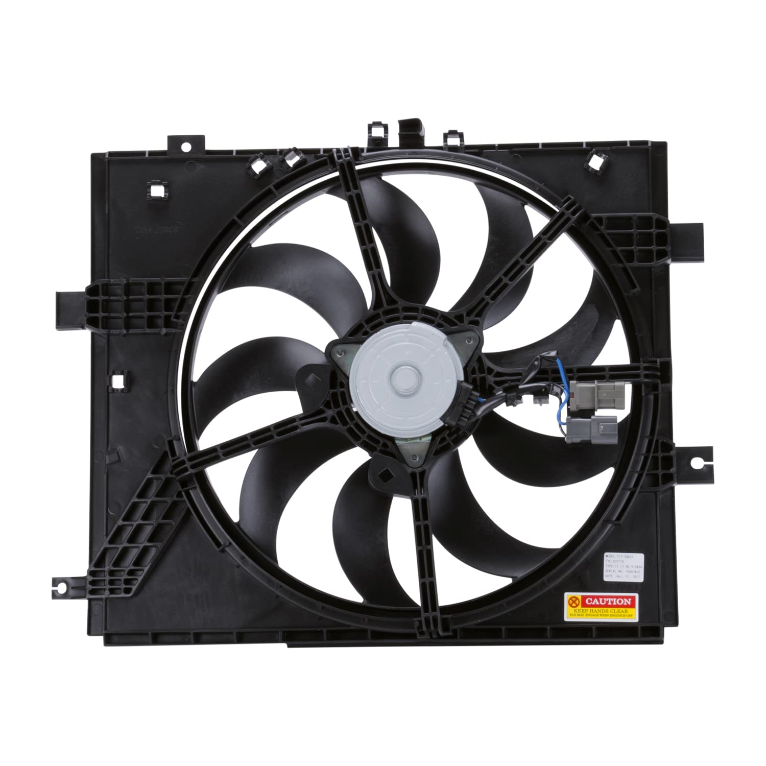 Compatible TYC 622770 with NISSAN Versa Replacement Cooling Fan Assembly, Black