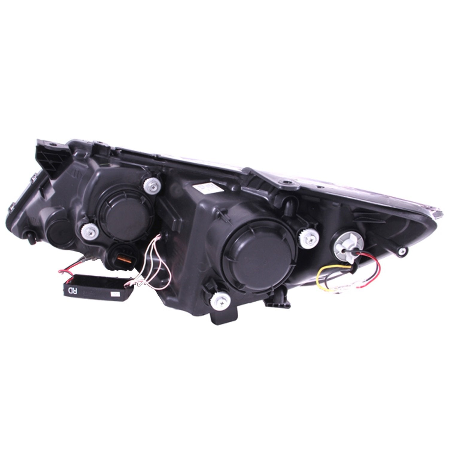 Chrome/Clear/Amber Halogen Projector Headlight AnzoUSA for Kia Forte