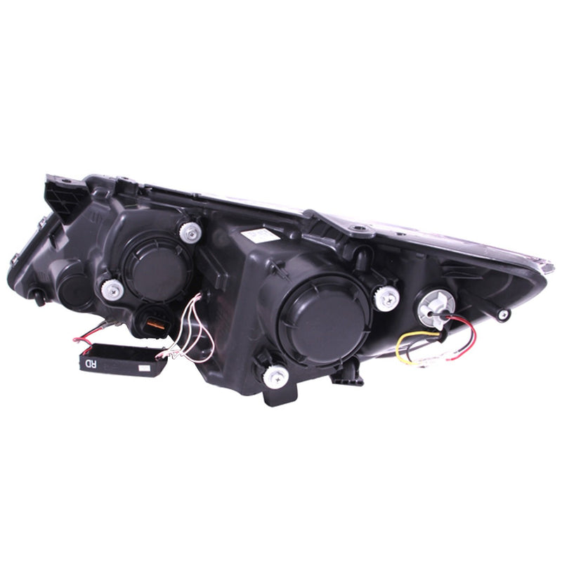 Chrome/Clear/Amber Halogen Projector Headlight AnzoUSA for Kia Forte