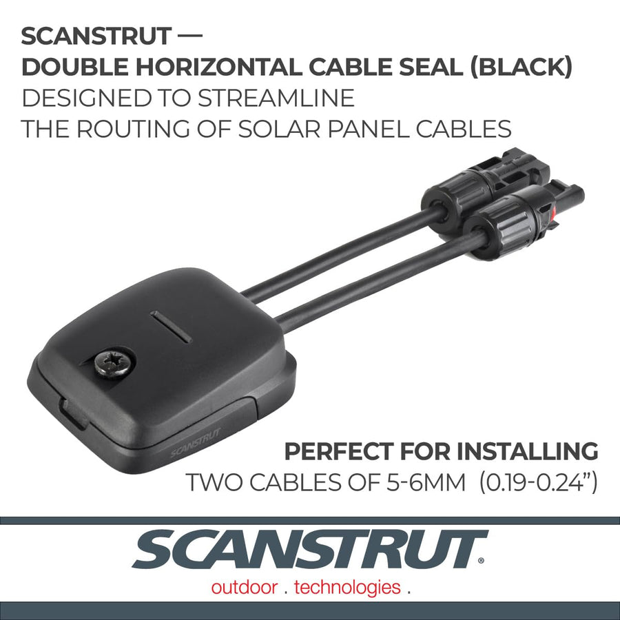 Horizontal Scanstrut Double Cable Seal DS-HD6-BLK – Black