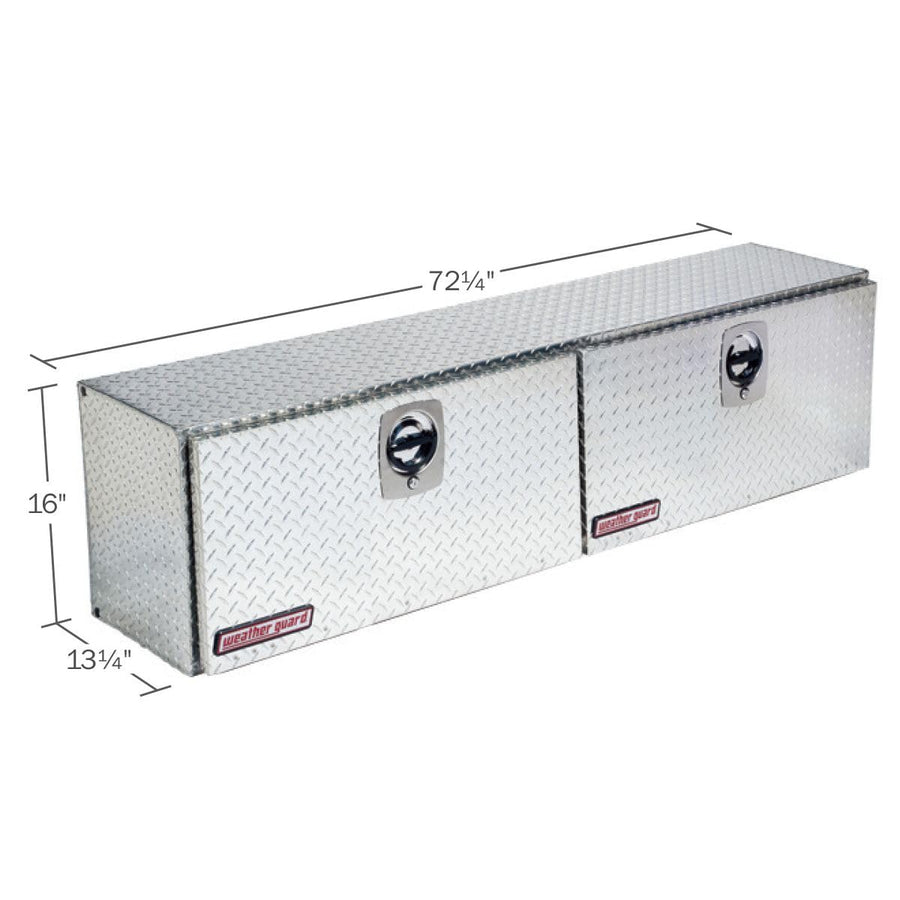 Hi-Side Truck Box Weather Guard Model 372-0-02, Aluminum, Clear, 8.9 cu ft capacity