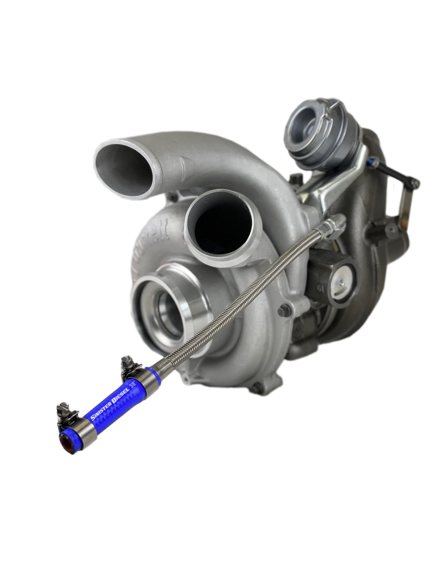 Turbo Coolant Feed Line Sinister Diesel – Fixes Factory Feed Line Leak – Fits 2011–2014 Ford Powerstroke 6.7L – Direct OEM Replacement