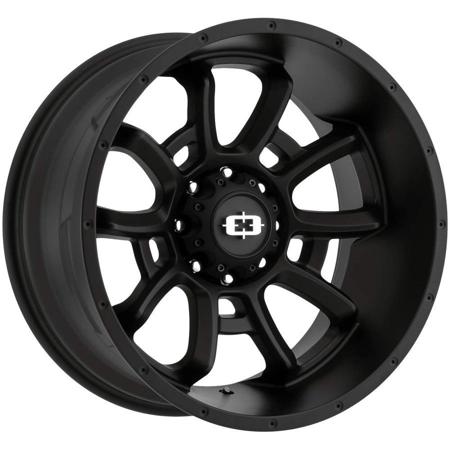 20" Inch VISION 5x139.7 Wheel Rim 415 Bomb 20X9 +12 Black
