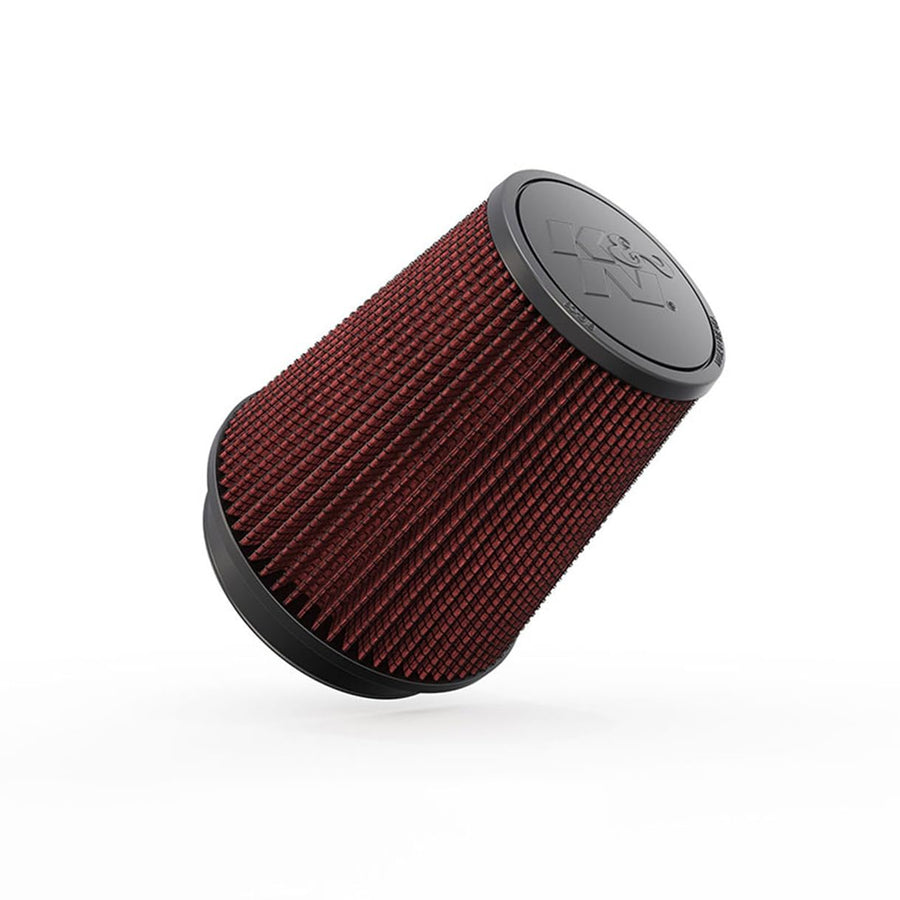 High-Flow K&N Original Lifetime Universal Clamp-On Air Filter: High Performance, Premium, Washable: Flange Diameter: 5 In, Filter Height: 7 In, Flange Length: 1 In, Shape: Round Tapered, RU-2800