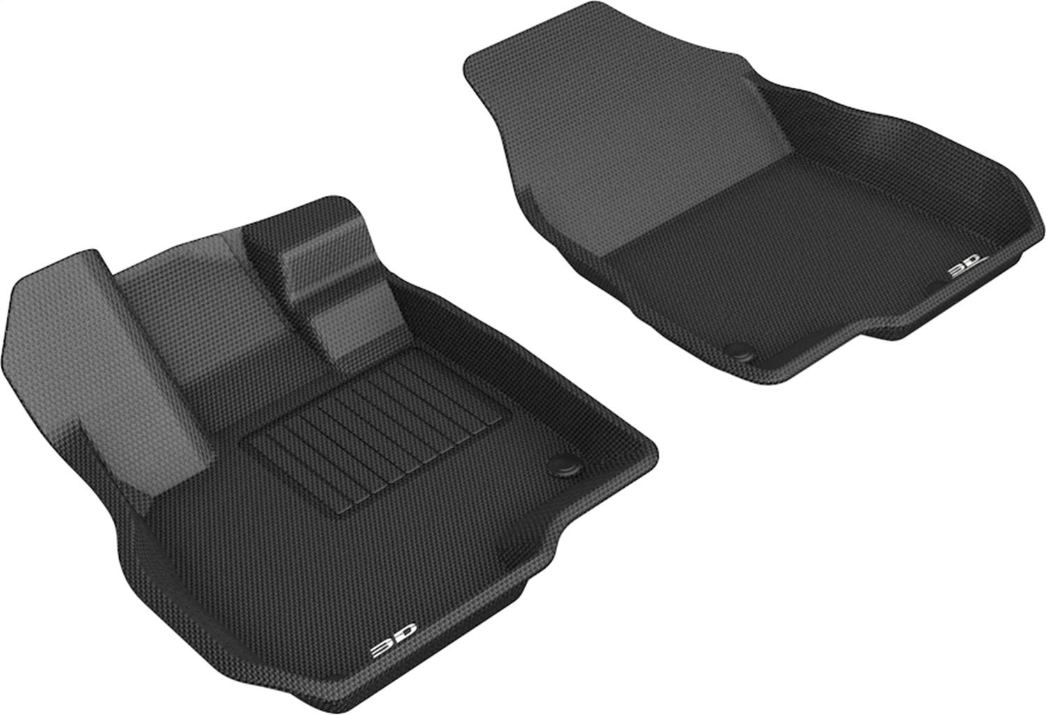 Kagu Floor Mat 3D MAXpider Custom Fit (Black) Compatible with Acura RDX 2019-2026 - Front Row