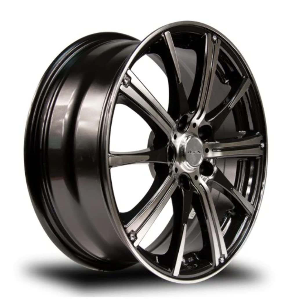 15X6 SPARK, 4X100, 45, 73.1, BLACK MACHINED 081005