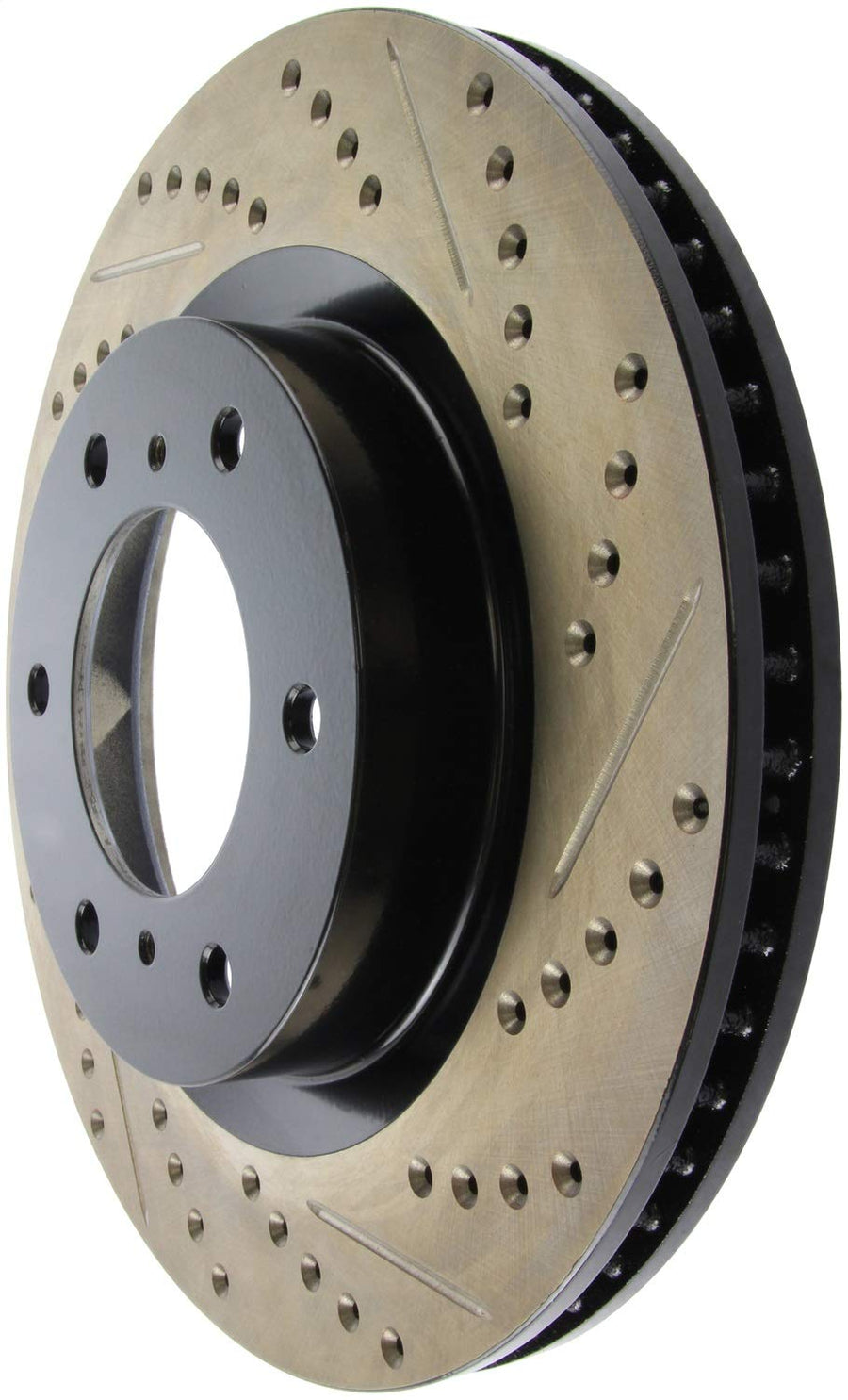Sport Drilled/Slotted Brake Rotor StopTech 127.99068L (Front Left), 1 Pack