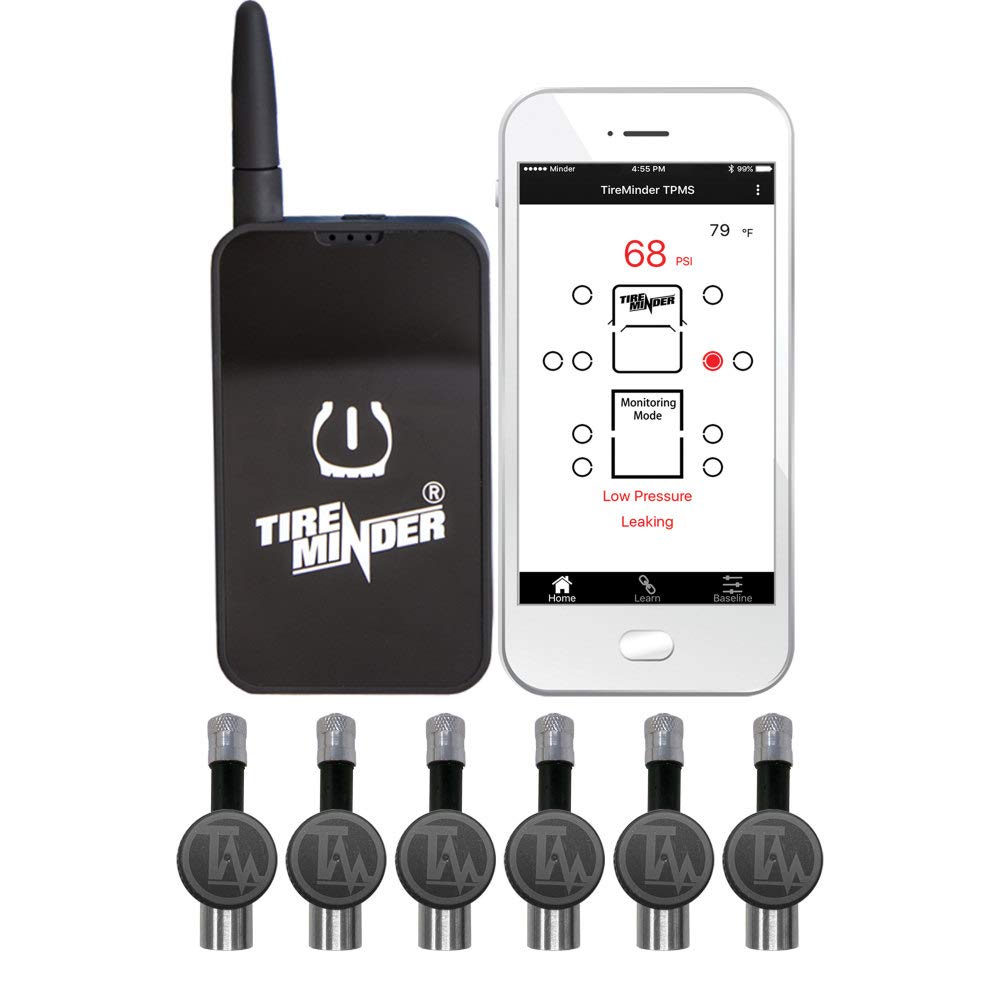 TPMS Smart with 6 Flow Through Sensors, Black