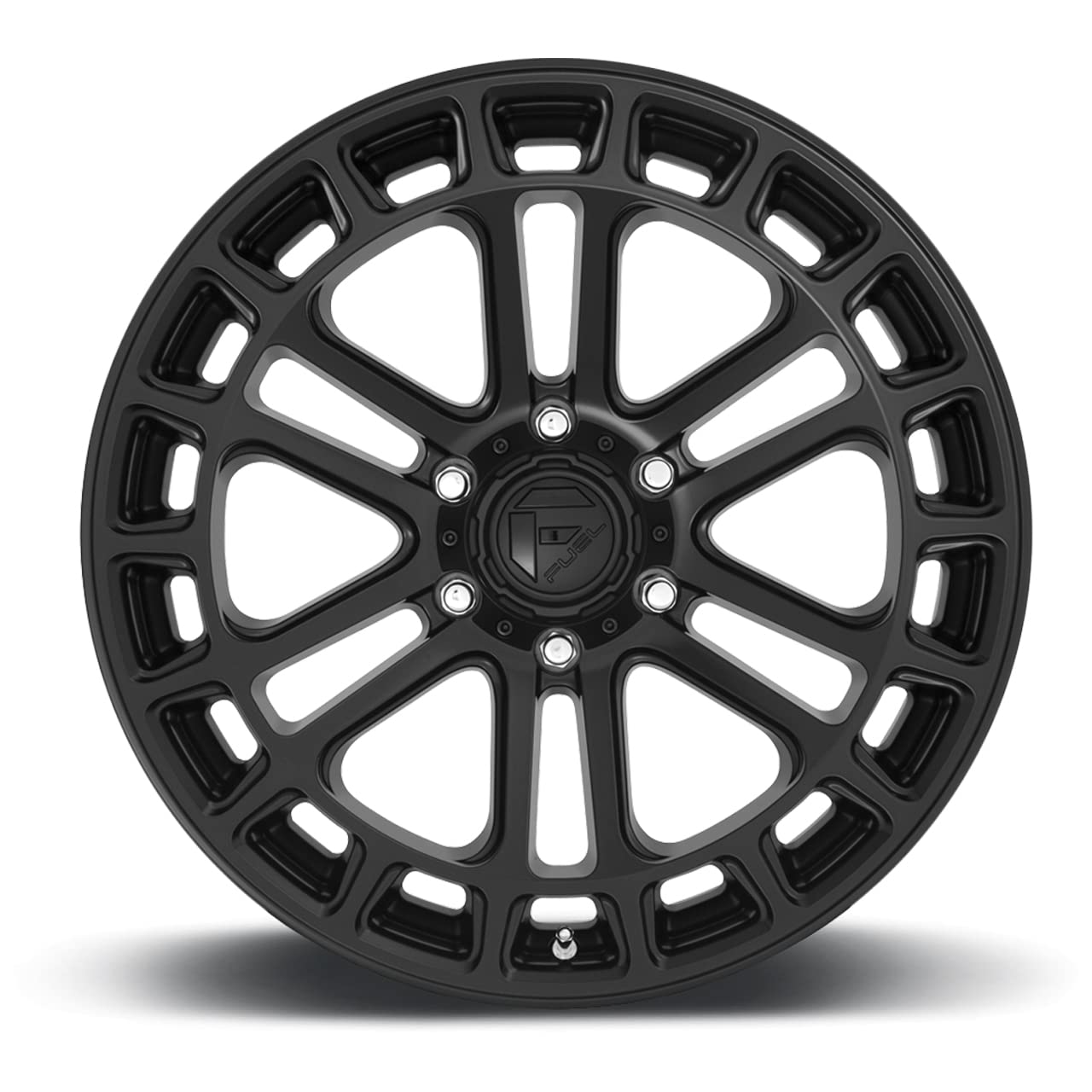 18x9 D718 HEATER, Bolt Pattern: 6x135/, Offset: 1, MATTE BLACK, set of 1