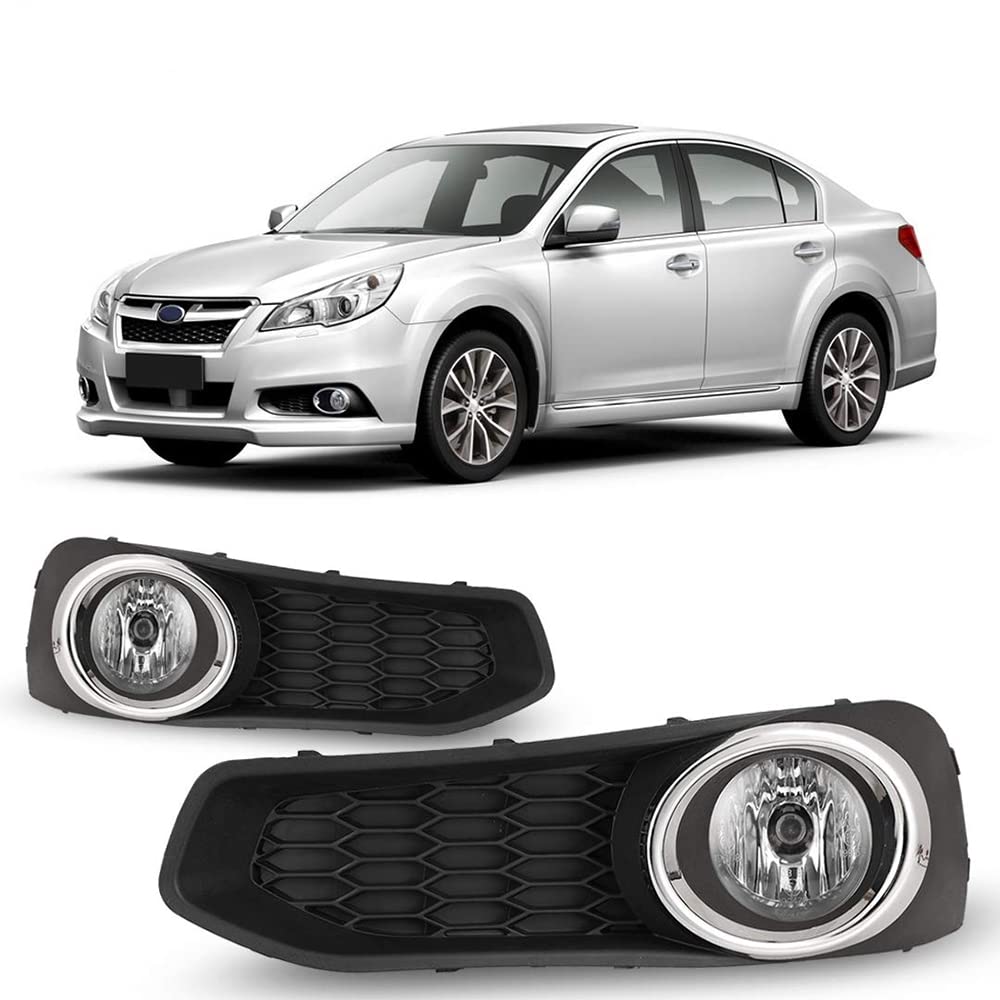 Fog Lights Winjet Compatible with [2013-2014 Subaru Legacy] + Switch + Wiring Kit Driving