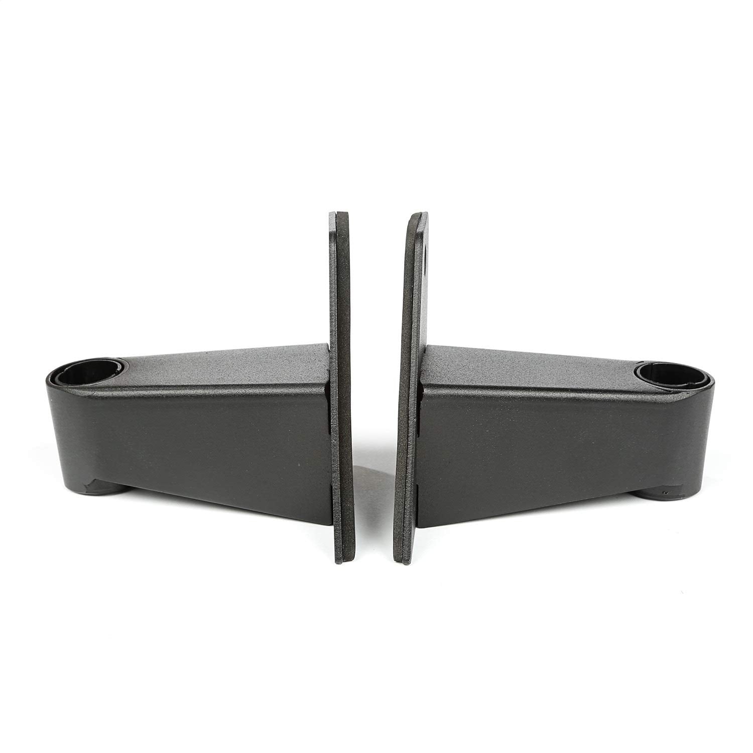 Rugged Ridge Mirror Brackets Relocation for Jeep Wrangler JK | Textured Black | 11025.07 | Fits 2007-2018 Jeep Wrangler JK