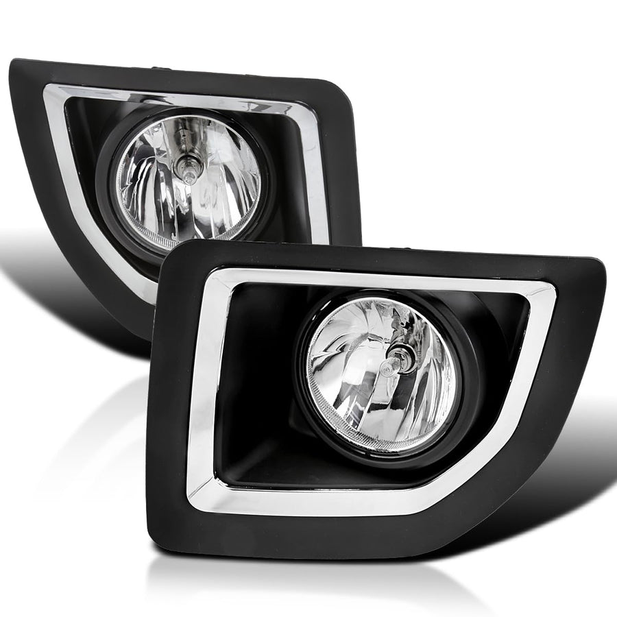 Fog Lights + Bulbs + Switch + Wiring SPEC-D TUNING Compatible with 2015-2018 GMC Sierra 2500HD and 3500HD