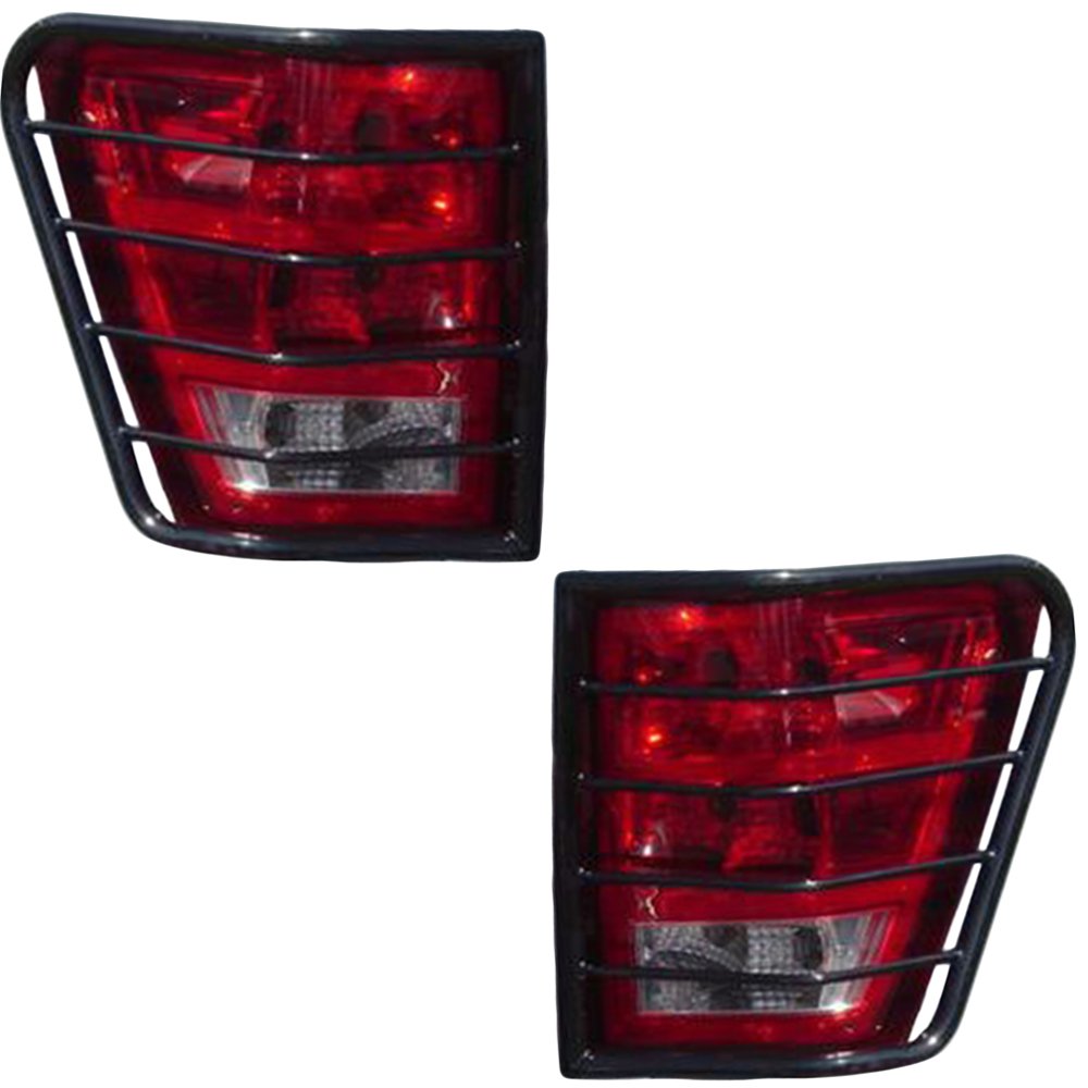 Compatible Black Horse Tail Light Guards with 2007-2013 Toyota Tundra-7G098906A