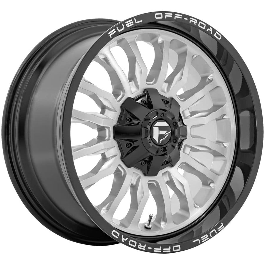 D798 Fuel Arc 20x10 5x5"/5x5.5" -18mm Brushed/Black Wheel Rim 20" Inch