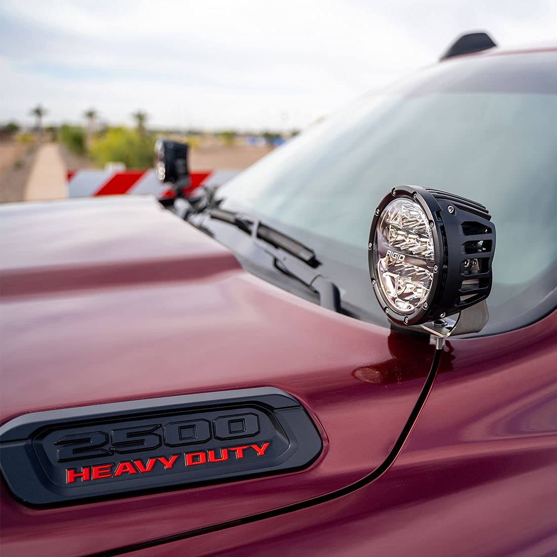 A-Pillar RIGID LED Light Mount, FITS 2019+ Dodge RAM 2500/3500
