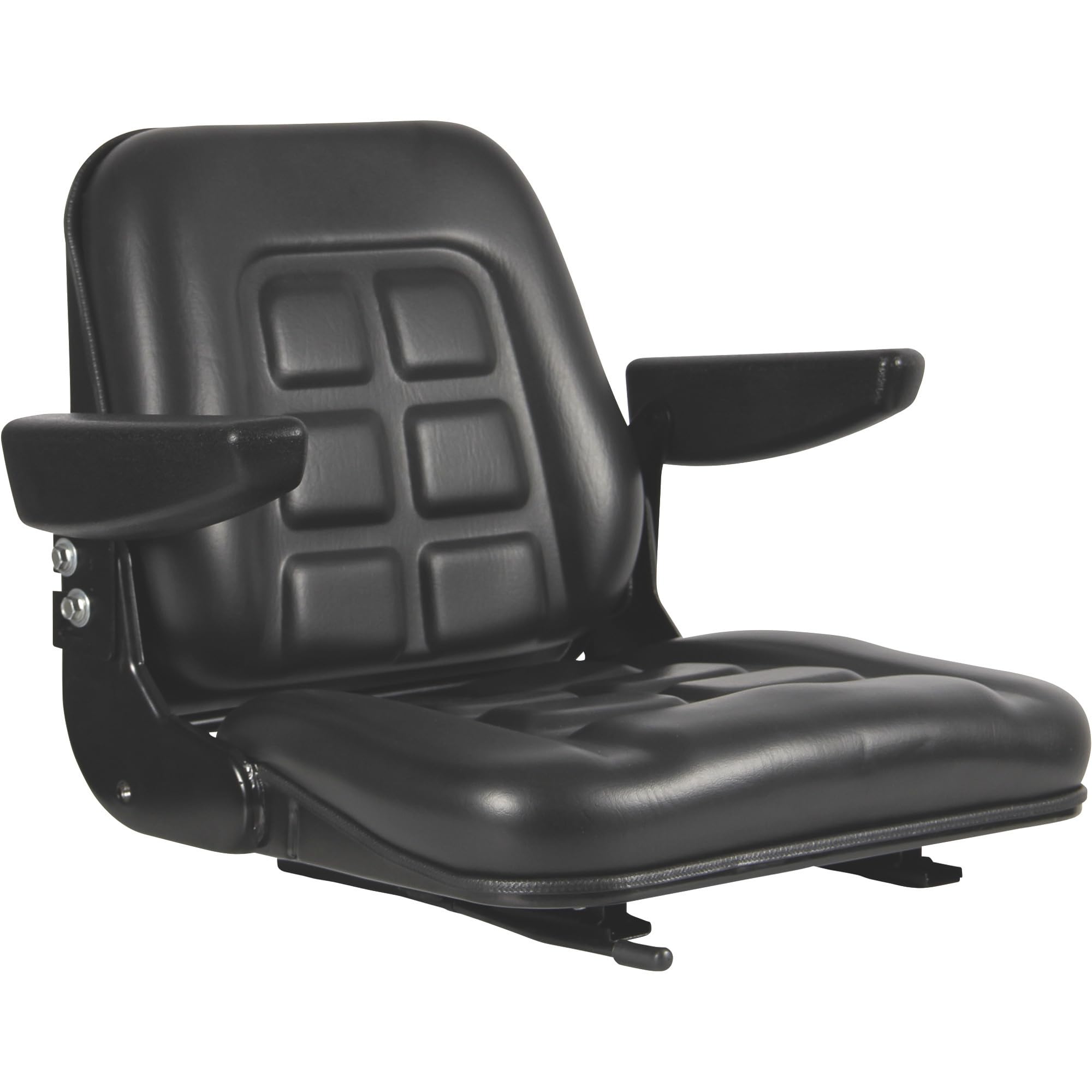 Universal Black Talon Folding Bucket Seat with Armrests - Black, Model# 355000BK