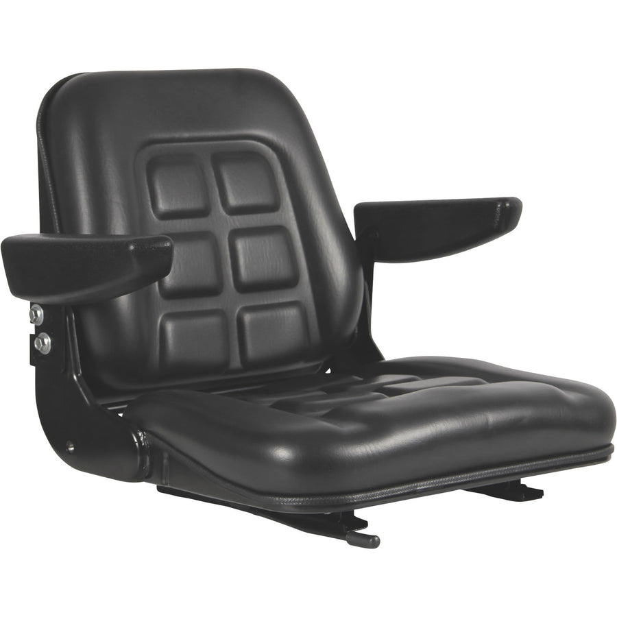 Universal Black Talon Folding Bucket Seat with Armrests - Black, Model# 355000BK