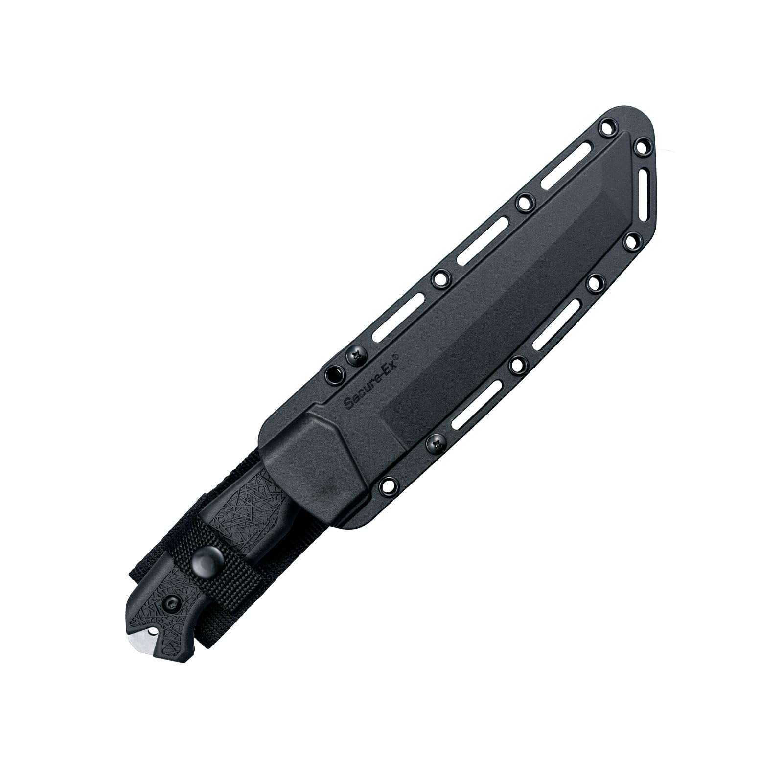 Cold Steel Warcraft Large Tanto 4034SS / 12.75" Overall / 7.5" Blade / 5MM Thick / 4034 Steel/GRIV-EX™ Handle/Secure-EX™ Sheath,Black