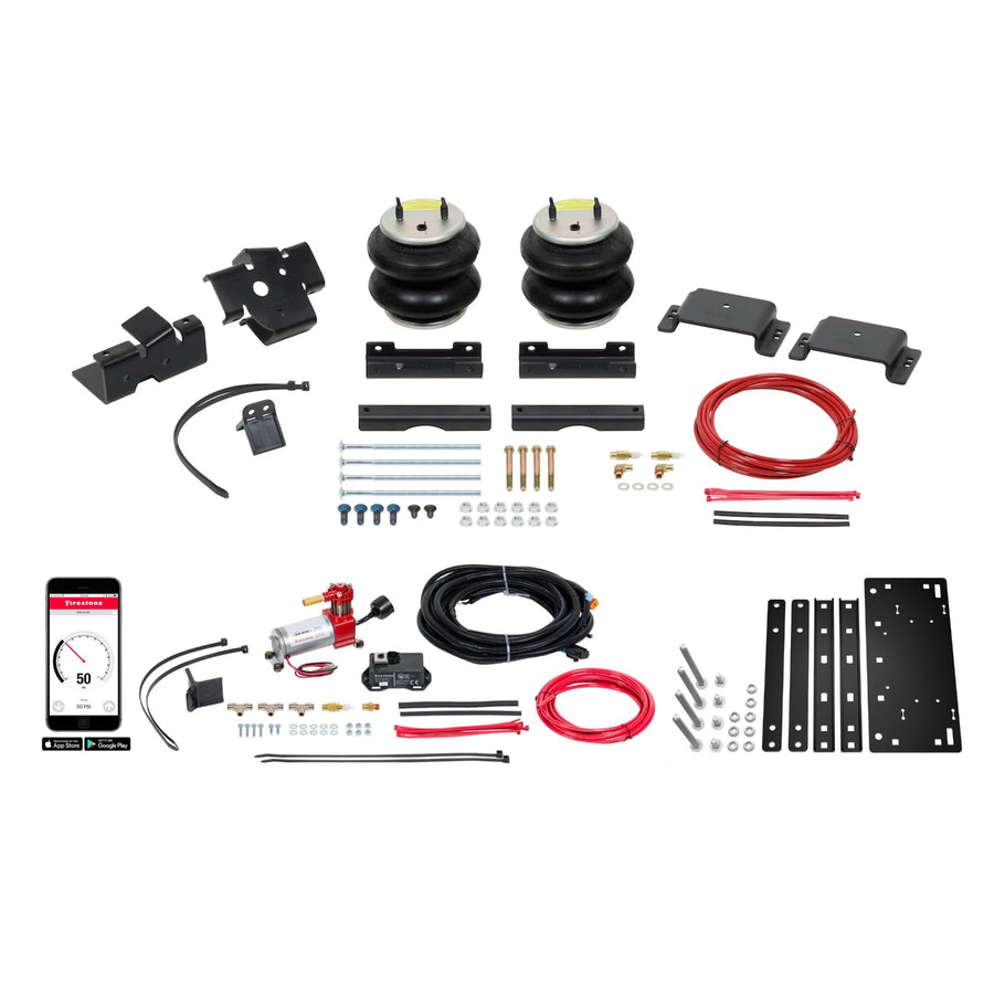 Firestone 2884 Airide All-In-One Wireless Rear Air Spring Kit fits 2014-2026 Ram 2500 without Factory Air Assist | Up to 5,000 lbs Load Capacity | 5-100 PSI | Easy Installation