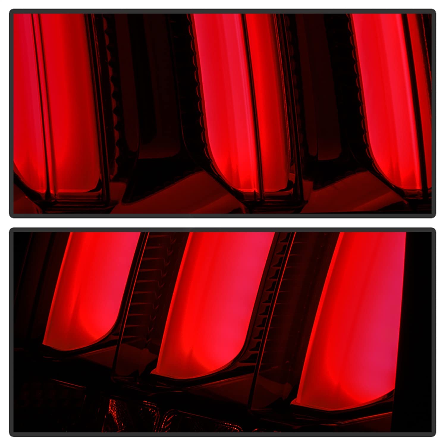 Ford Mustang 2005-2009 Spyder 5086723 (Red Light Bar) LED Tail Lights - Smoke