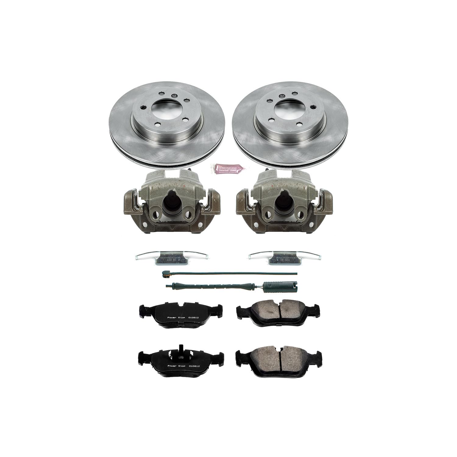 Power Stop KCOE867 1-Click Autospecialty OE Replacement Brake Kit with Calipers For BMW Z3 2001-2002 [Model Specific]