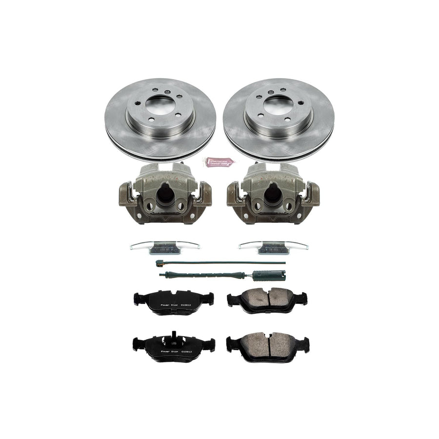 Power Stop KCOE867 1-Click Autospecialty OE Replacement Brake Kit with Calipers For BMW Z3 2001-2002 [Model Specific]