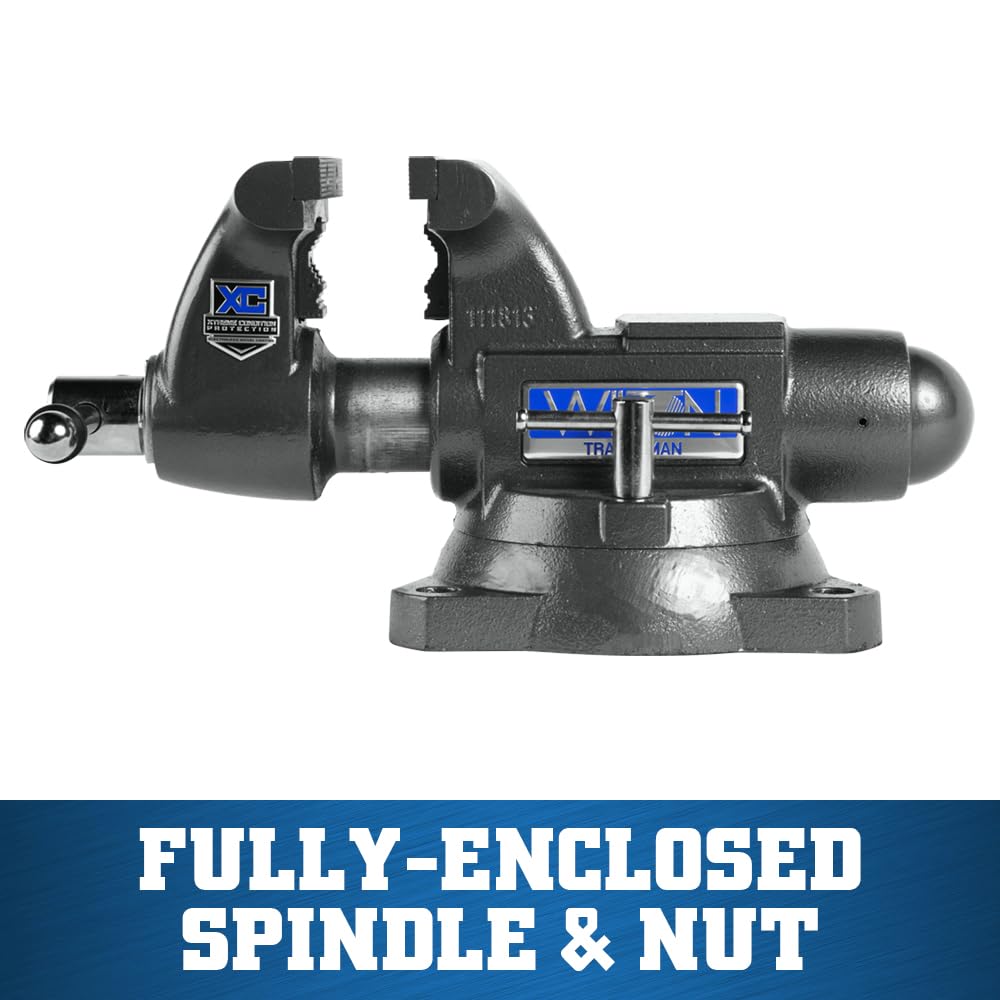 Wilton XC Tradesman Bench Vise, 5-1/2" Jaw Width, 5" Max Jaw Opening, 3-3/4" Throat (Model 1755XC)