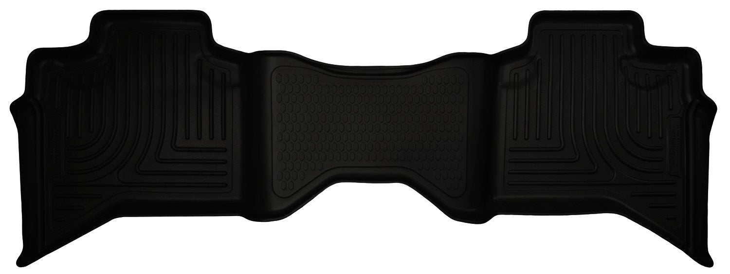 Husky Liners Floor Mats Weatherbeater | Fits 2002-2008 Dodge Ram 1500 Quad CAB ONLY; 2003-2009 Ram 2500/3500 Crew CAB ONLY | 2nd Row, 1-pc Black - 19011