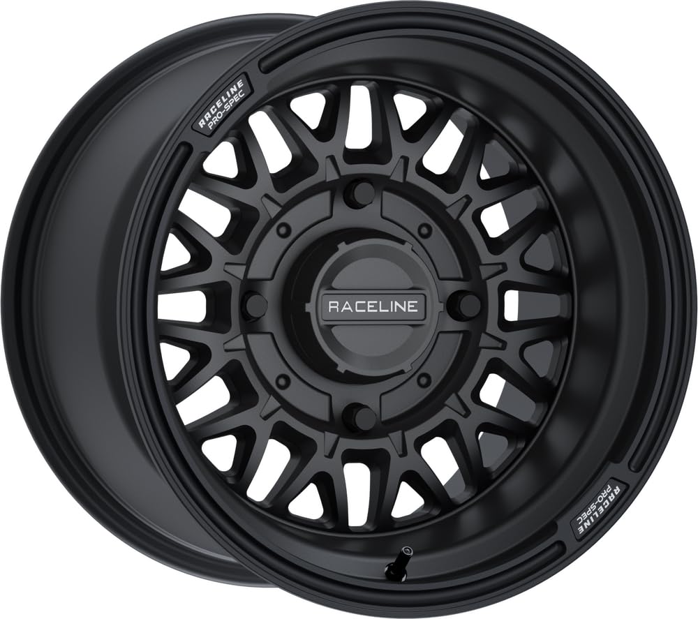 Omega Raceline Black Wheel with Satin (15 x 1. inches /4 x 156 mm, 1 mm Offset)