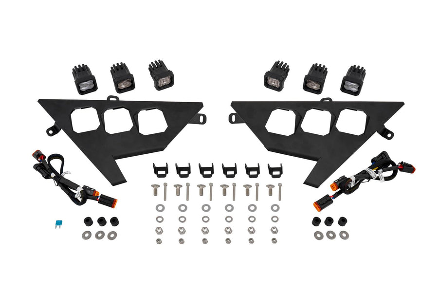 Diode Dynamics SSC1 LED Headlight Kit for Polaris RZR Pro compatible 2020-2023, SSC1 Sport