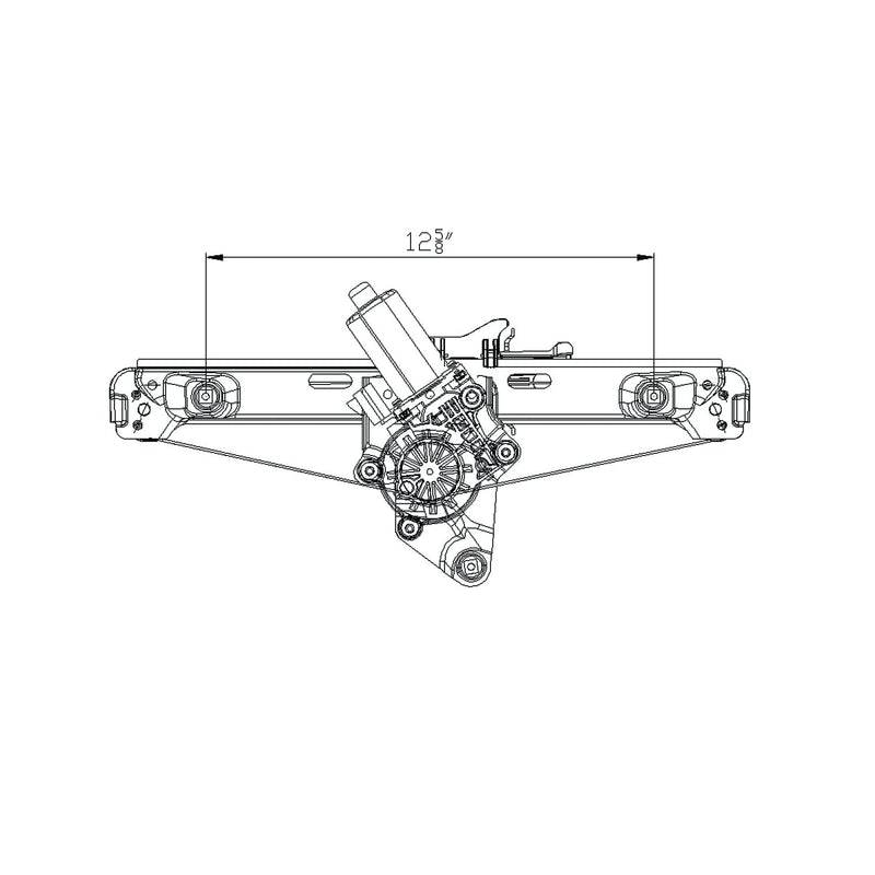 Chevrolet Malibu Rear Left TYC 660514 Replacement Window Regulator