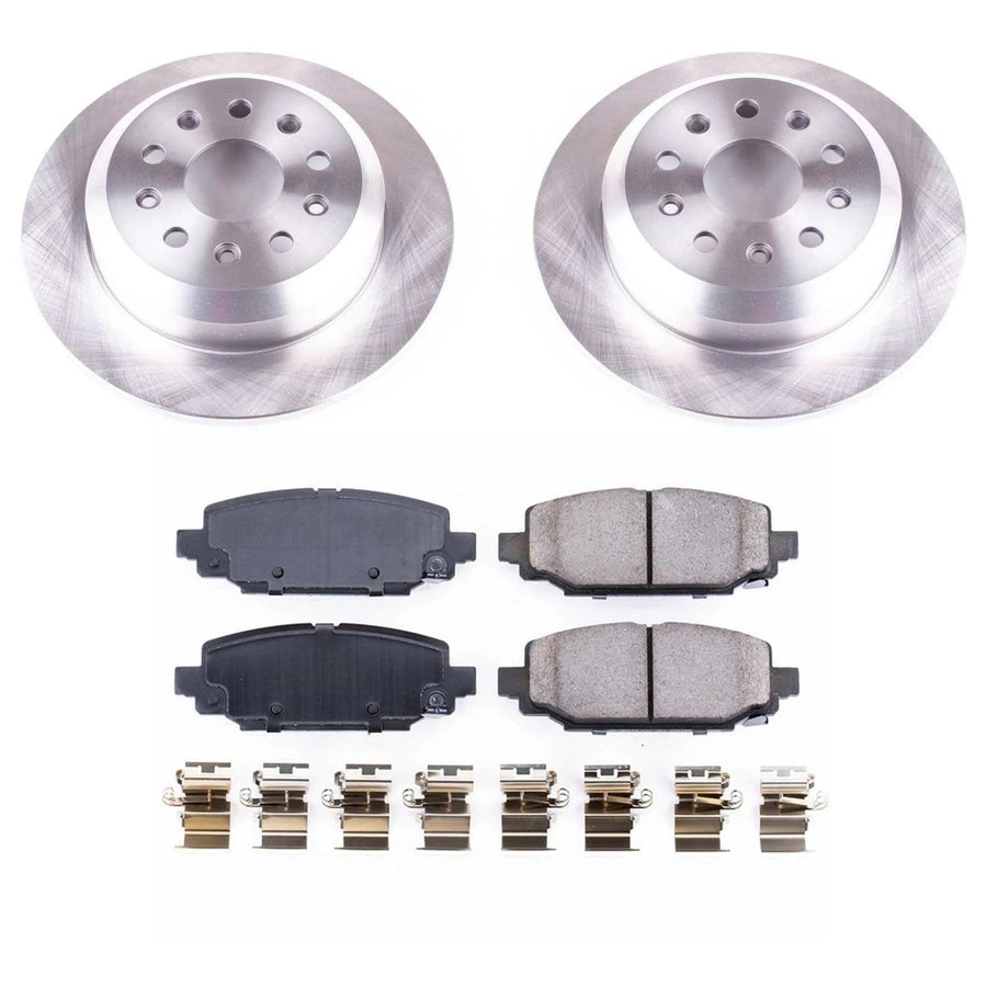Power Stop Brake Kit Rear For 2019 2020 2021 2022 2023 2024 Jeep Wrangler [Model Specific] Autospecialty Replacement OE Brake Rotors & Ceramic Brake Pads KOE7943
