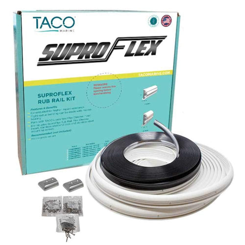 TACO Marine SuproFlex V11-9960WCM60-2 Rub Rail Kit - 60' x 1-19/32" x 25/32", Frosty White