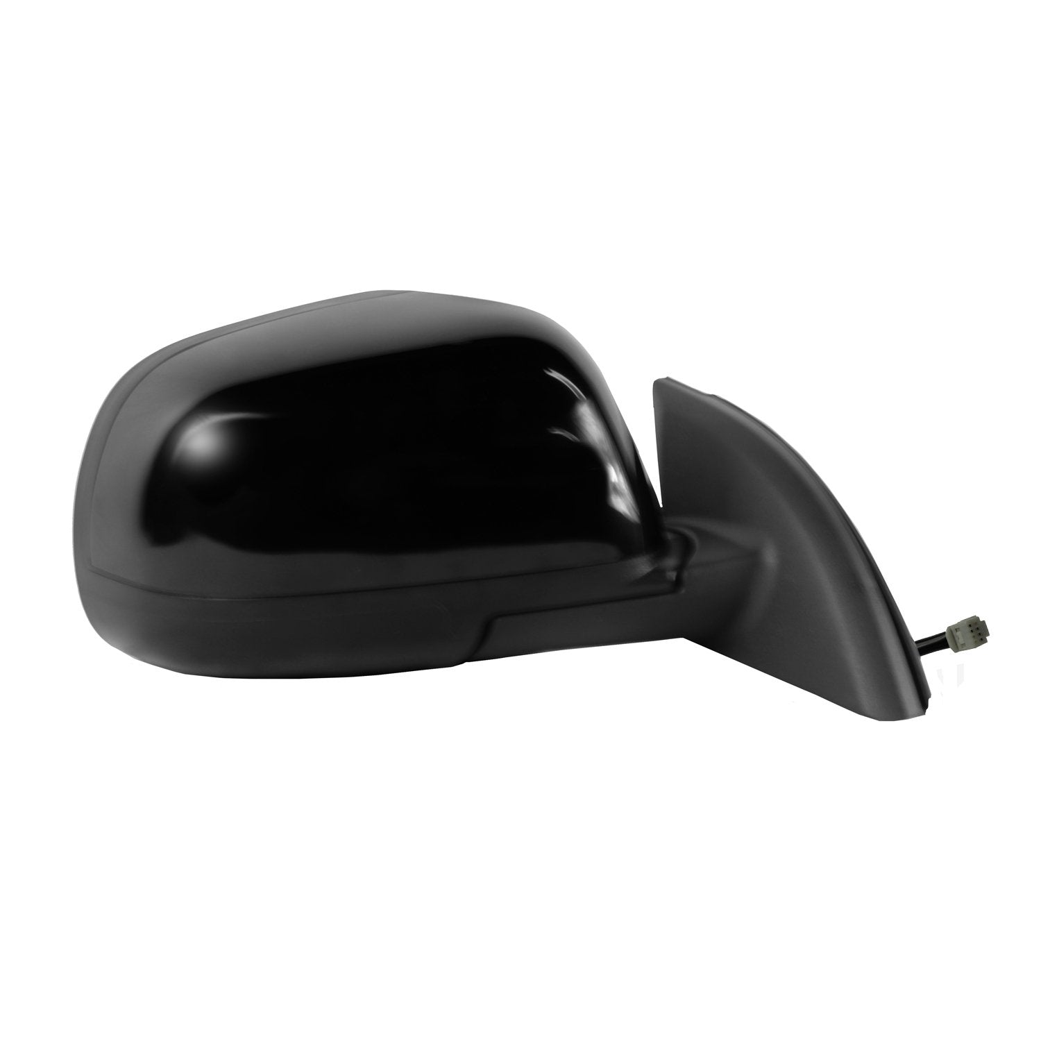 Mirror Passenger Side for Nissan Leaf, Textured Black w/PTM Cover, Foldaway, Power