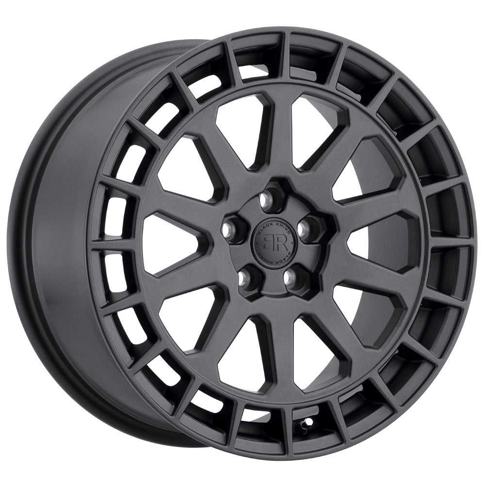 Black Rhino BOXER Hard Alloys 17X8, 5X100, 6.07, +40mm GUN BLACK - 1780BXR405100M72