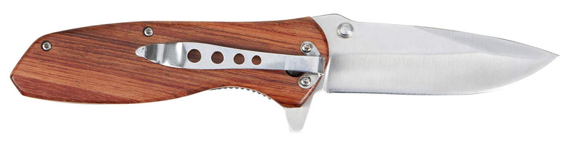 Quick and Easy Performance Tool W9366 Assisted Opening Pocket Knife with Stainless Steel Straight Edge Blade, Thumb Studs, and Pocket Clip
