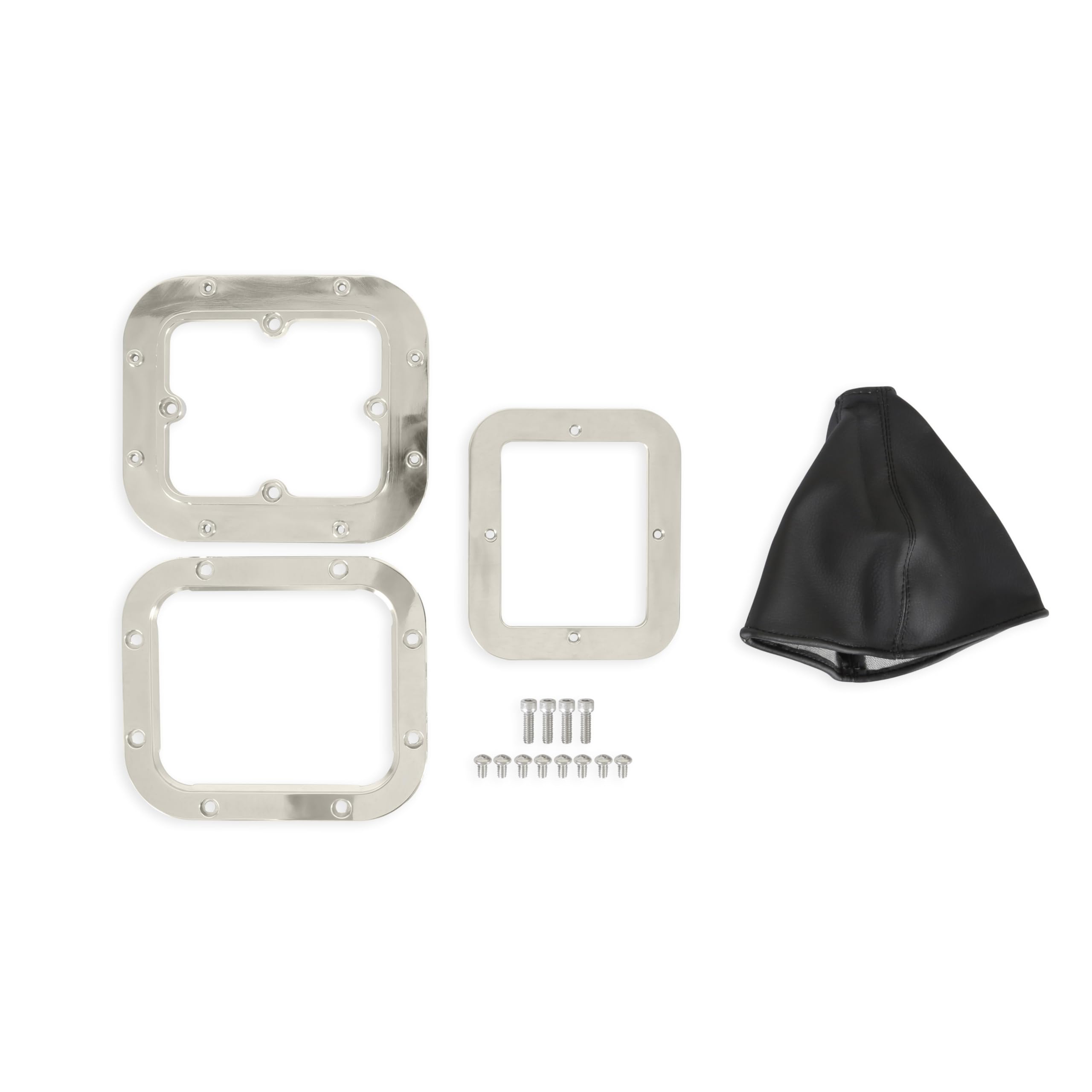 Hurst Shifter Boot and Bezel 115000HST - Rectangular - Polished Finish