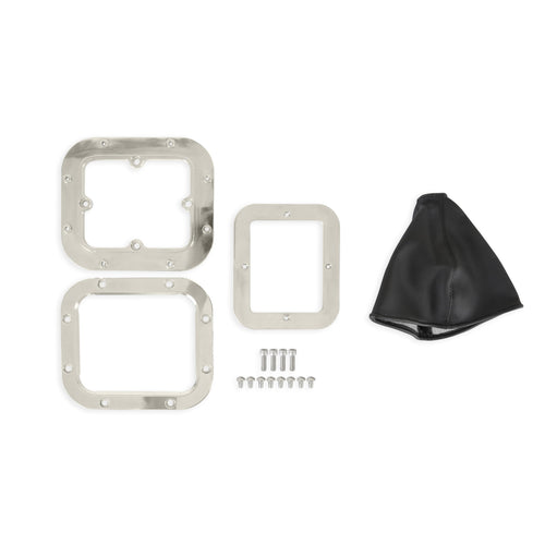 Hurst Shifter Boot and Bezel 115000HST - Rectangular - Polished Finish