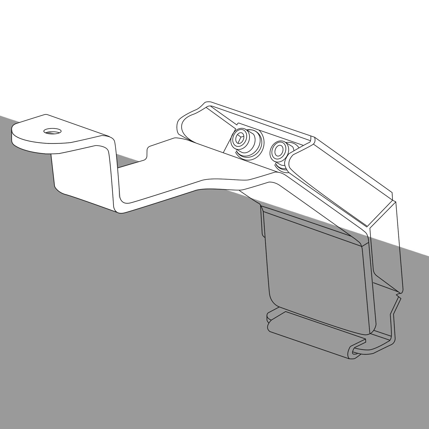 Go Rhino Mounting Kit SRM - 4 Gutter Mounts | Mild Steel, Textured Black | 5910010T | Fits Go Rhino SRM300, SRM400, SRM500, & SRM600 Roof Racks (Excludes SRM300 Racks on Jeep Wrangler)