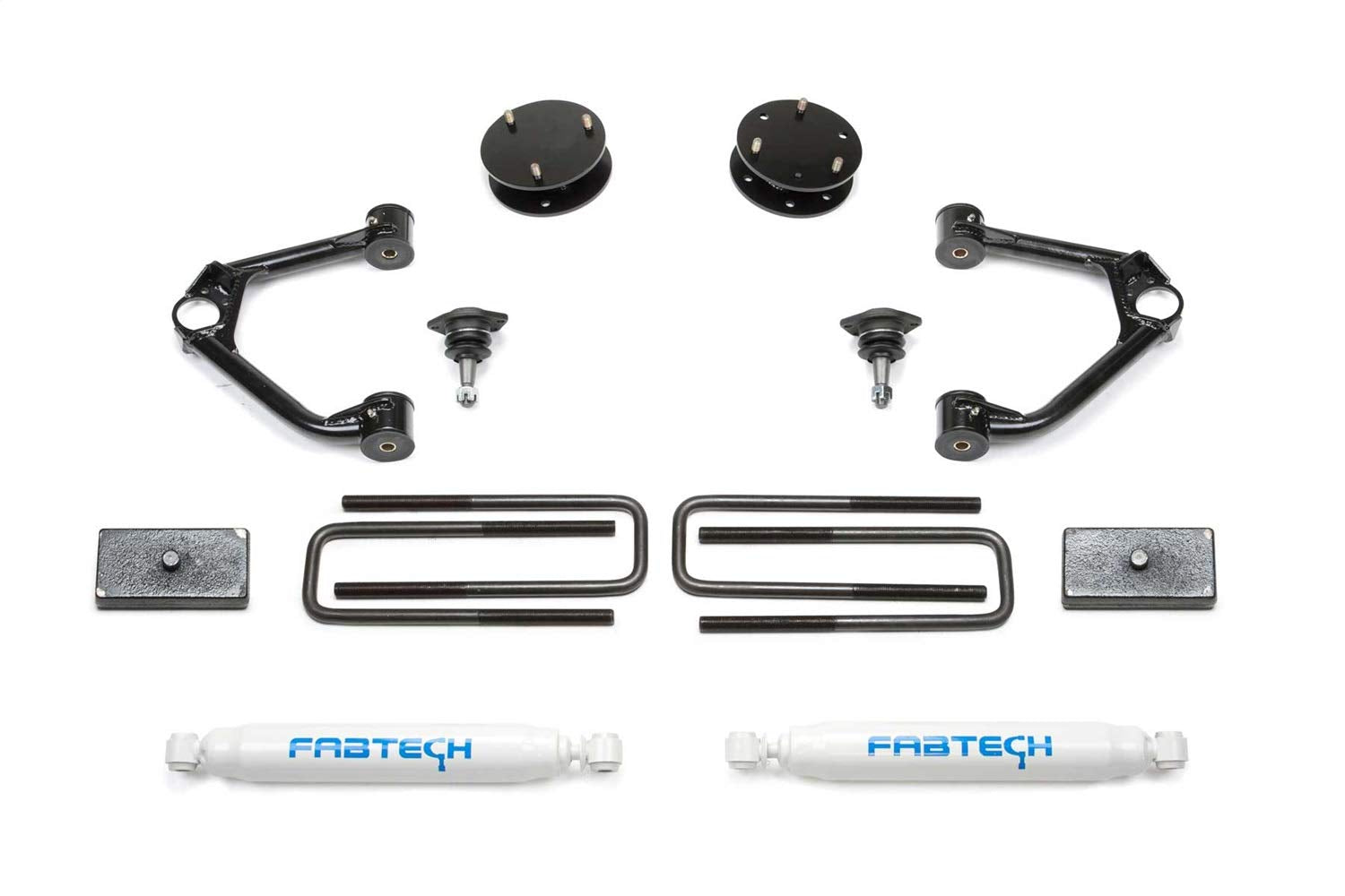 Budget Lift System w/Shock Fabtech K1126 3.5 In. Lift Incl. Performance Shocks