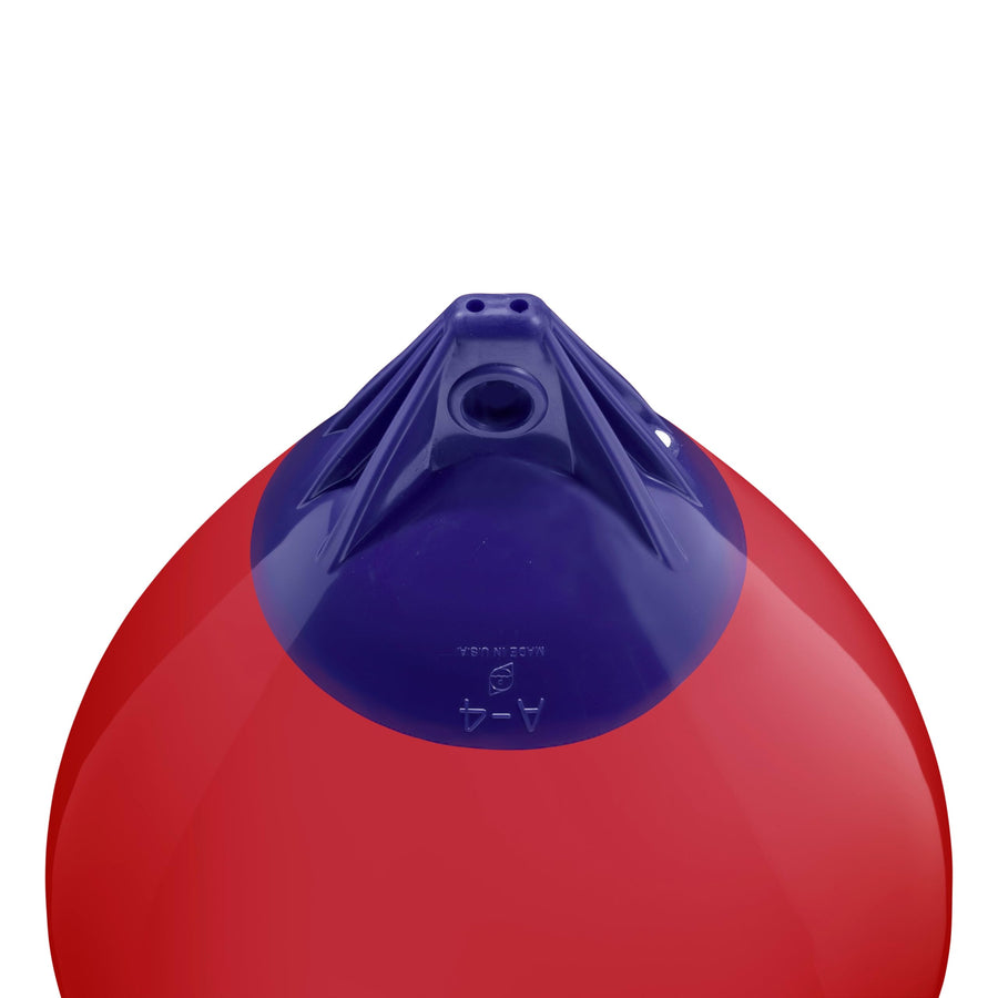 A-4 Standard Blue Ropehold Polyform Buoy - Classic Red