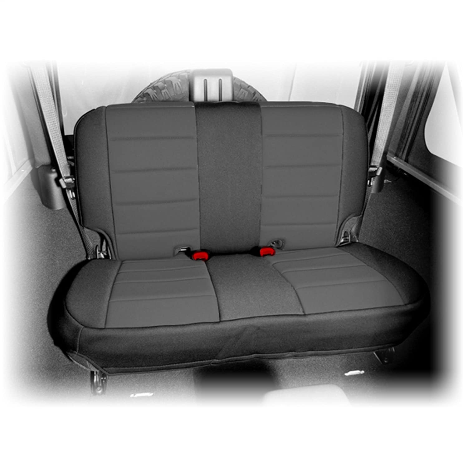 Rugged Ridge Seat Cover, Rear, Neoprene Black 13265.01; 07-18 Jeep Wrangler JK