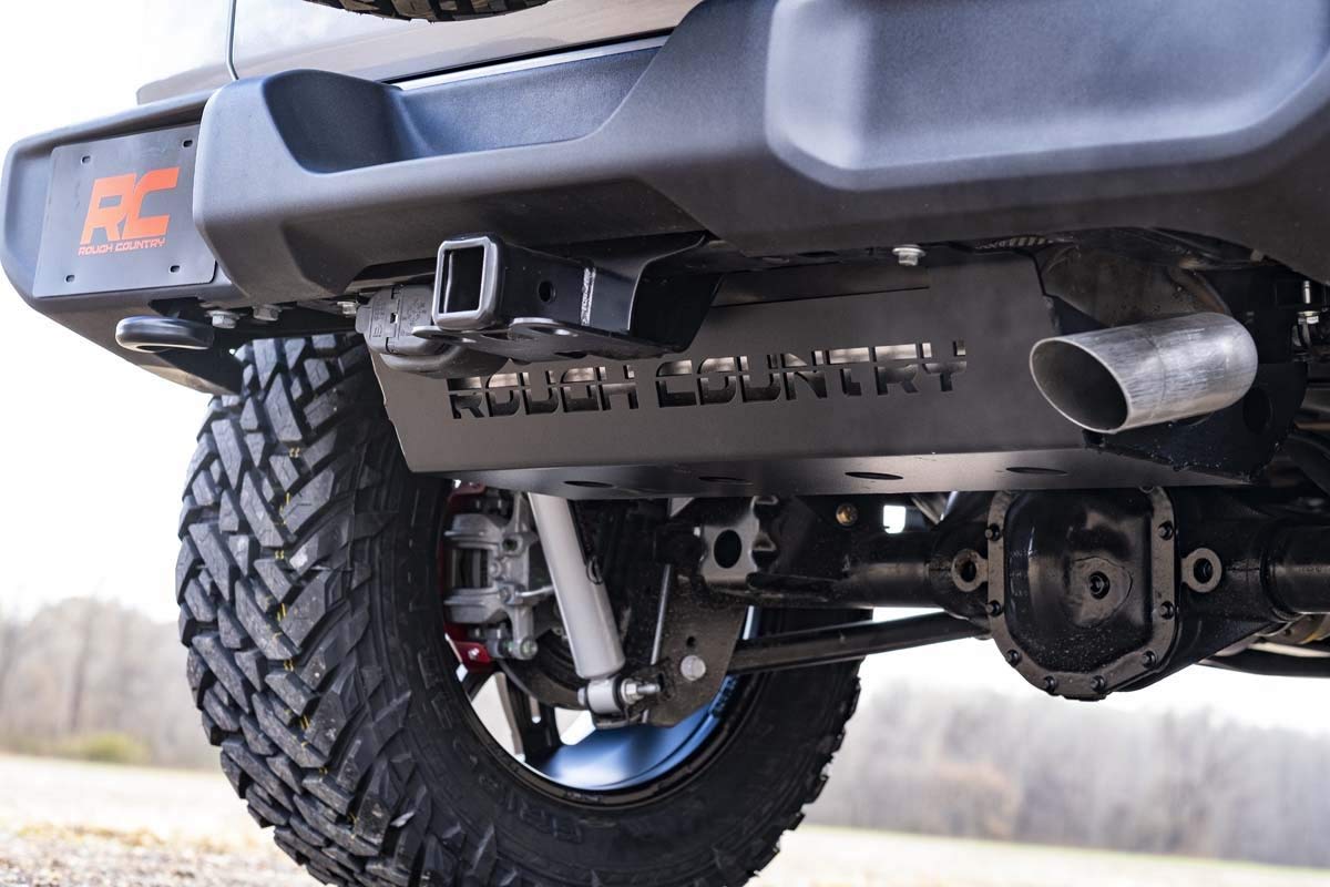 Muffler Rough Country Skid Plate for 2018-2024 Jeep Wrangler JL - 10599