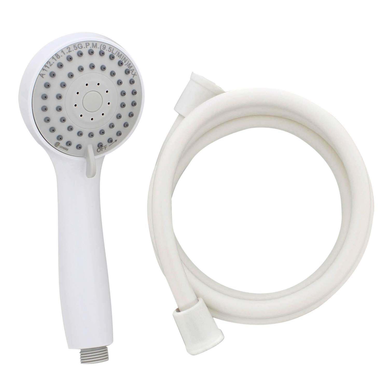 Deluxe Upgraded Empire Faucets CRD-UP-APS70W 3-Function Personal Shower Hose Kit - White