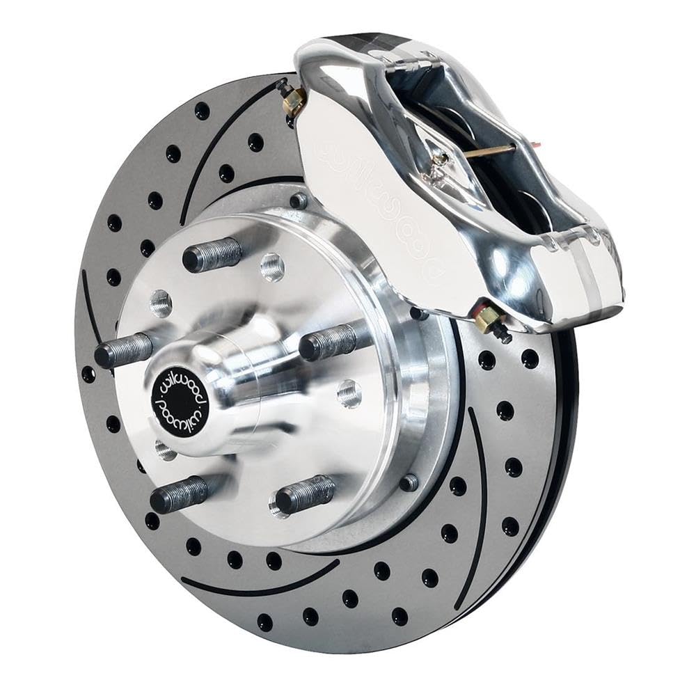 WILWOOD 140-11014-DP 11.00" FDL Front Kit, Drill-Polished 37-48 Ford Psgr., 360 Plate Mount