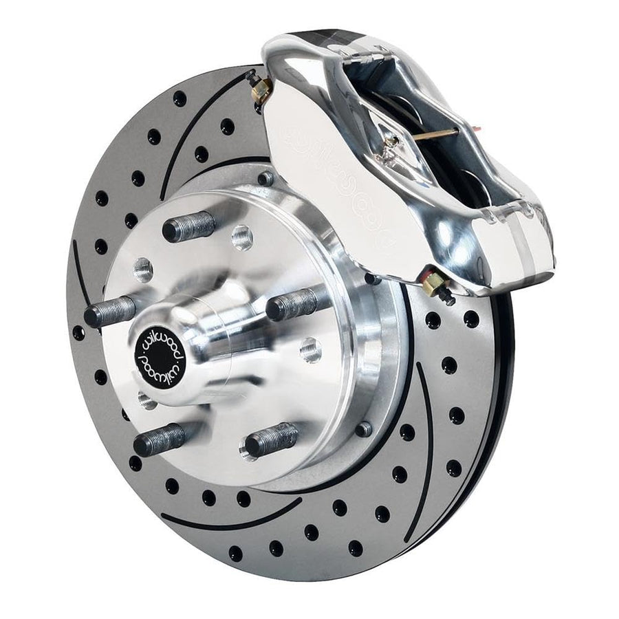 WILWOOD 140-11014-DP 11.00" FDL Front Kit, Drill-Polished 37-48 Ford Psgr., 360 Plate Mount