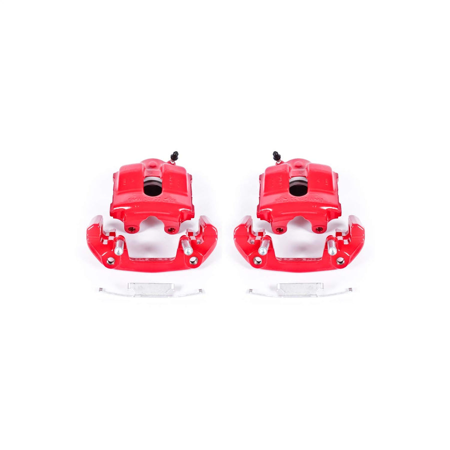 Power Stop Pair of High-Temp Red Powder Coated Front Calipers for BMW 318i BMW 318is BMW 3 BMW 320i BMW 3 BMW 323i BMW 323is BMW 325i BMW 325is BMW 328i BMW 328is BMW Z3 [Model Specific]